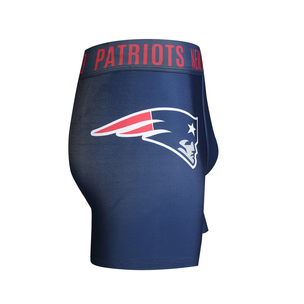 New England Patriots Mens Boxer Briefs NFL Performance Active Underwear M-2X