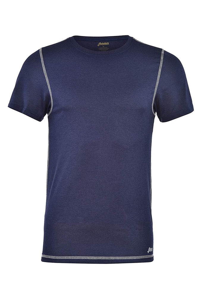 Penn Mens Performance T-Shirt Polyester/Spandex Blend Athletic Fit Tennis Shirt Gym Workout Shirt