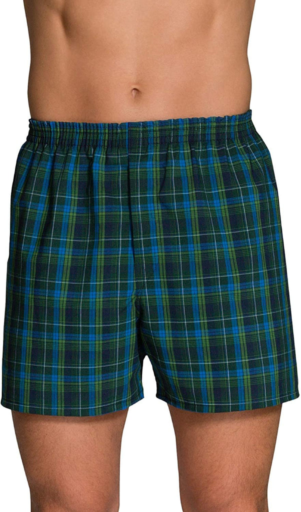 Fruit of the Loom Men's Tag-Free Boxer Shorts (Knit & Woven)