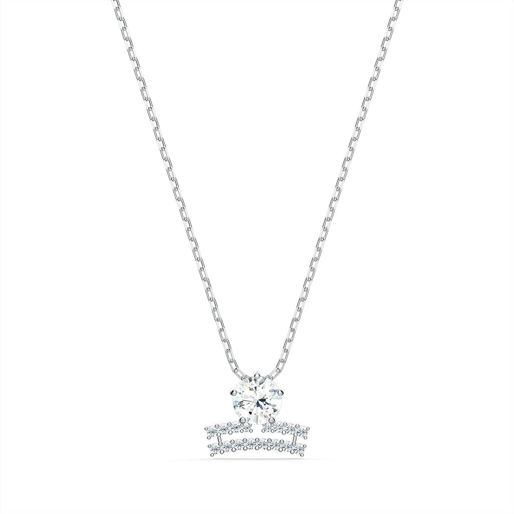 SWAROVSKI Women's All Zodiac Symbols Crystal Pendant, Mixed Metal Finish, Clear White Crystal Necklace Jewelry Collection