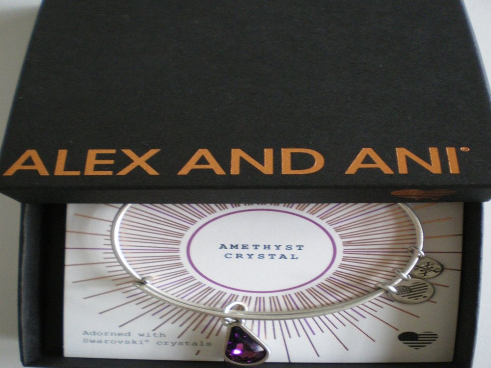 Alex and Ani Womens Swarovski Teardrop Color Code Bangle September/Rafaelian Gold/Sapphire