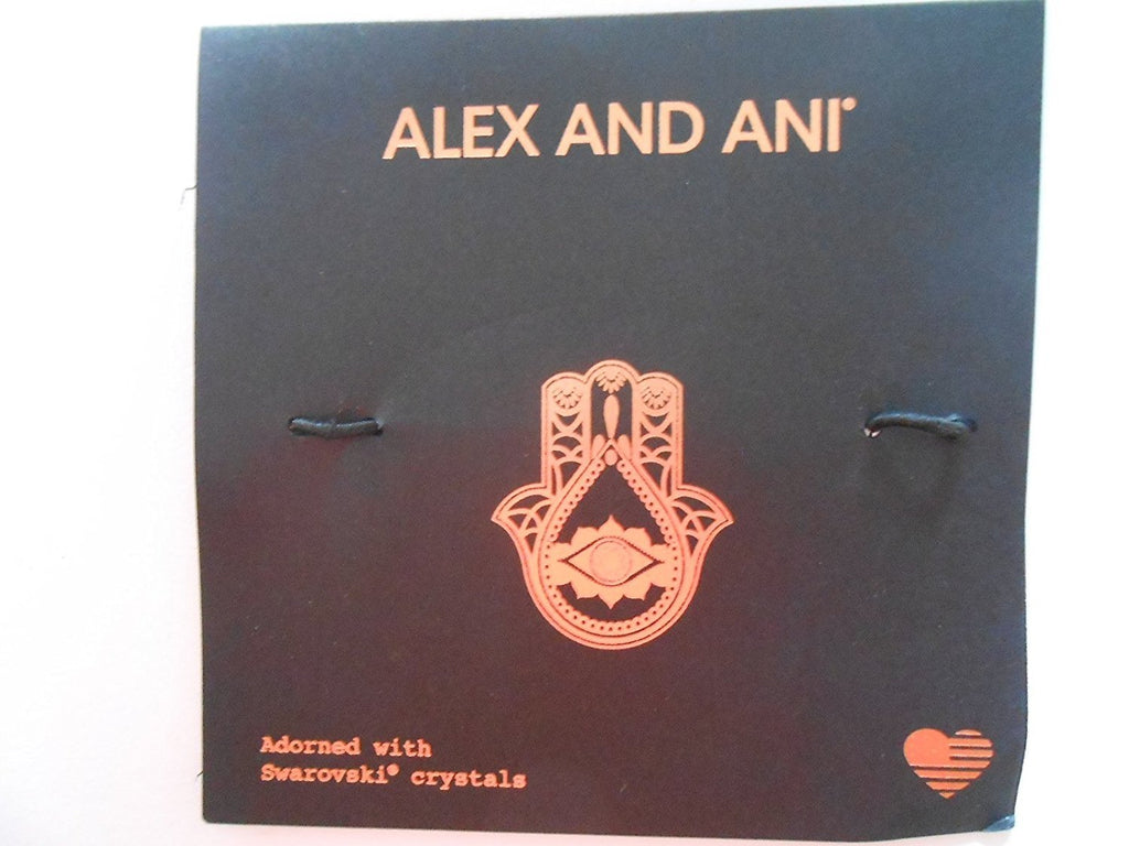 Alex and Ani Hand of Fatima Cuff Bangle Bracelet, Rafaelian Silver, Expandable