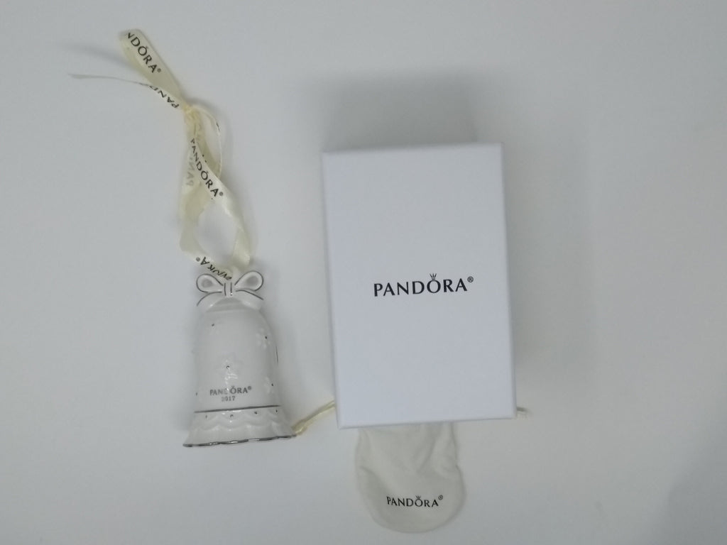 PANDORA 2017 Christmas Bell Ornament New In Box Limited Edition Authentic