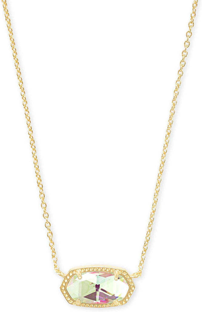 Kendra Scott Elisa Gold Pendant Necklace in Dichroic Glass