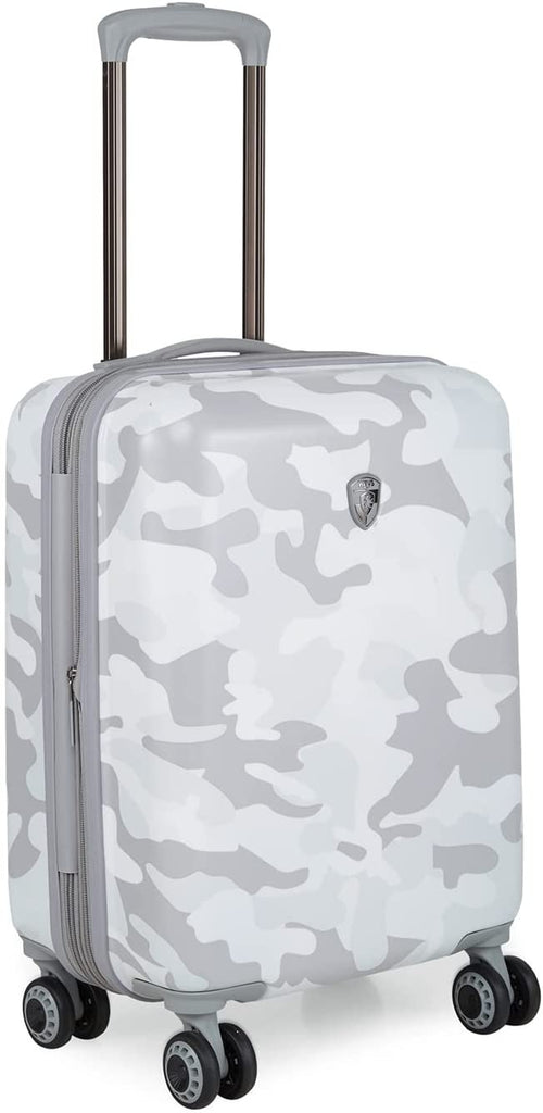 Heys Black Camo 21" Carry On Spinner Luggage (White)
