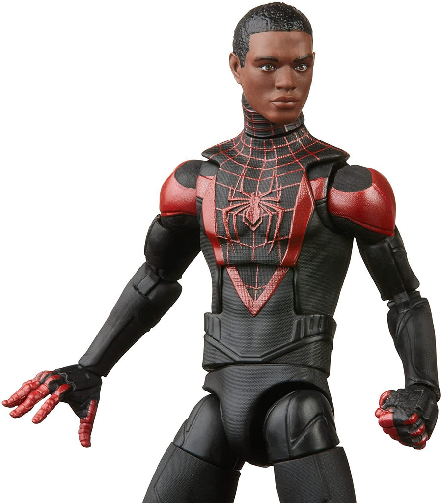 Spider-Man Marvel Legends Series Gamerverse Miles Morales 6-inch Collectible Action Figure Toy and 7 Accessories and 1 Build-A-Figure Part(s)