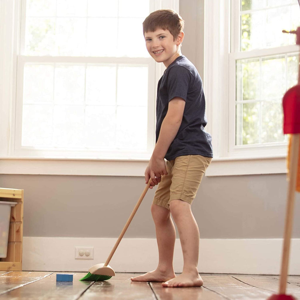 Melissa & Doug Dust! Sweep! Mop! 6-Piece Pretend Play Set