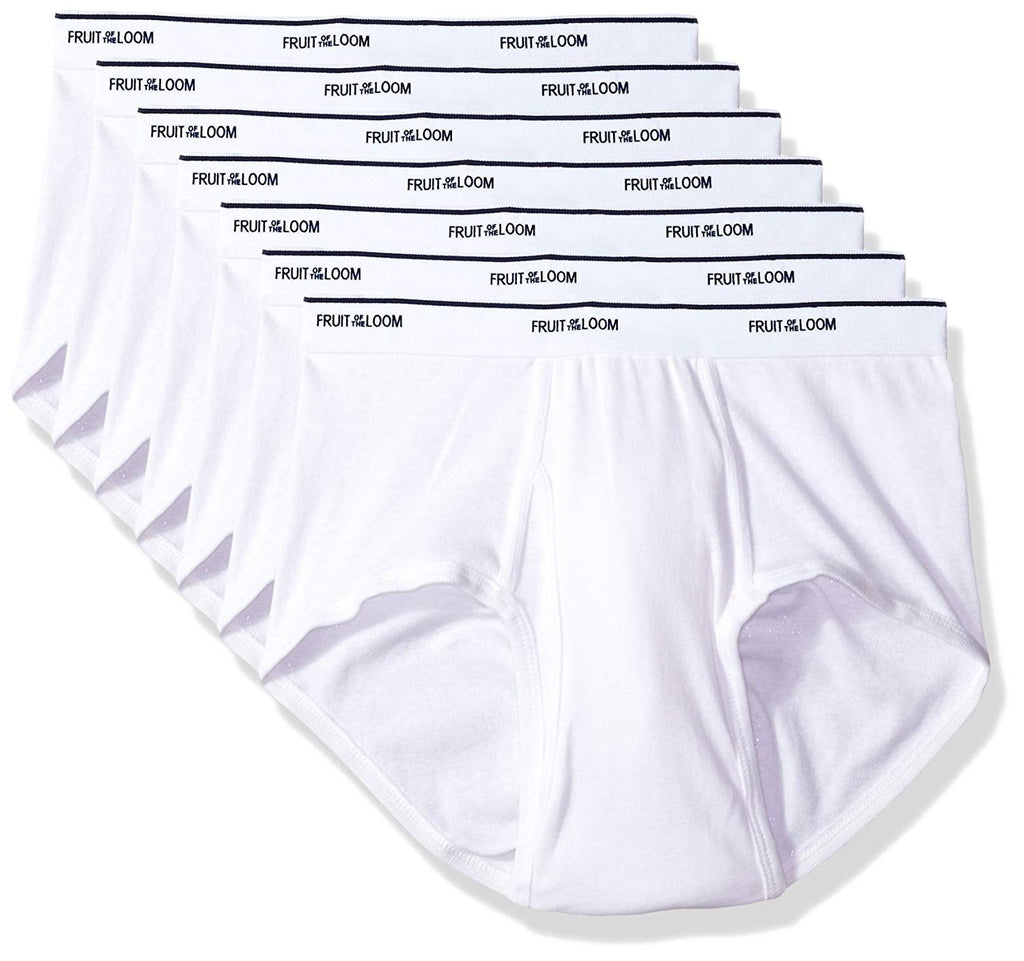 Fruit of the Loom Men's Underwear Basic Cotton Brief, Multi-Pack