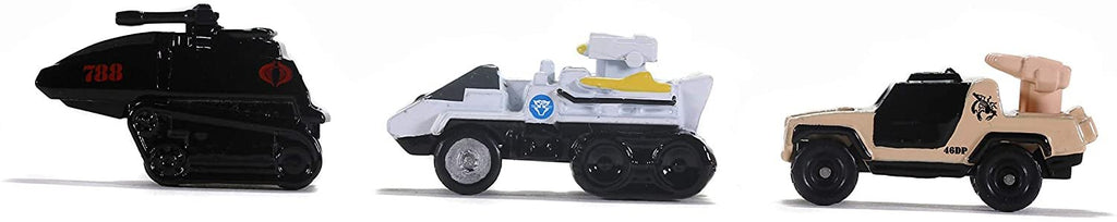 Jada Toys GI Joe 1.65" Nano 3-Pack Die-cast Cars, Toys for Kids and Adults (32083)