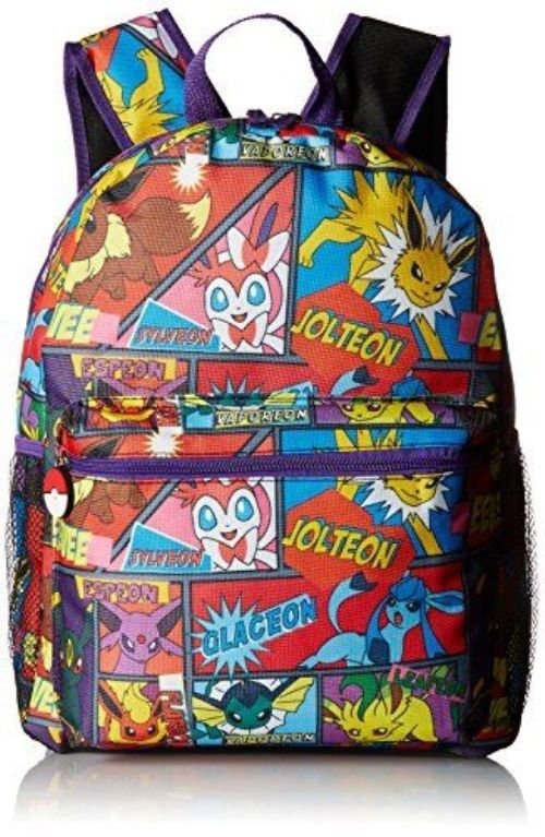 Pokemon Boys' Multi Character Comic Strip 16" Backpack