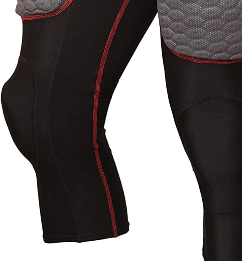TAG TIG7A Adult 7-Piece Integrated Girdle - Extended Length Football Girdle for Knee Protection - Built-in Pads on Tailbone, Thighs, and Hips - Lightweight, Moisture-Wicking Fabric - X-Large