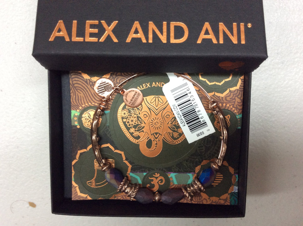 Alex and Ani Womens Journey Bangle Dark Orchid