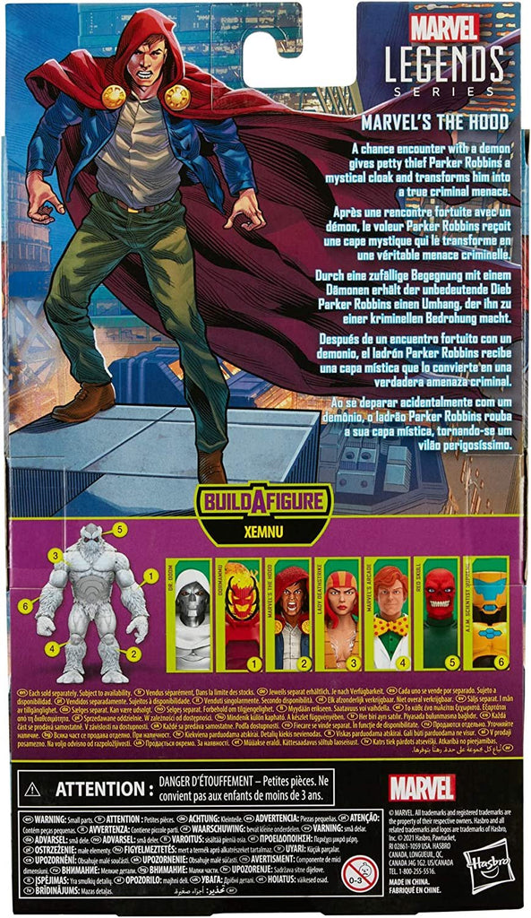 Marvel Hasbro Legends Series 6-inch Collectible Action The Hood Figure, Includes 4 Accessories and 1 Build-A-Figure Part