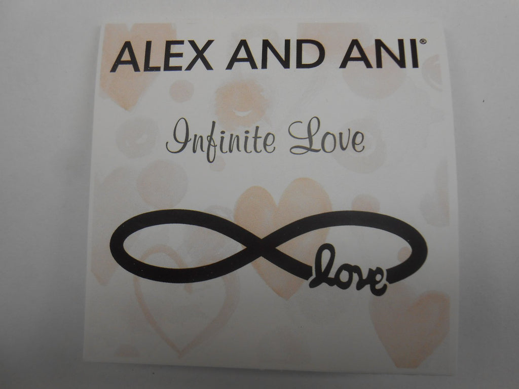 Alex and Ani Infinite Love Wrap Rafaelian Silver Finish Bracelet, VW463RS