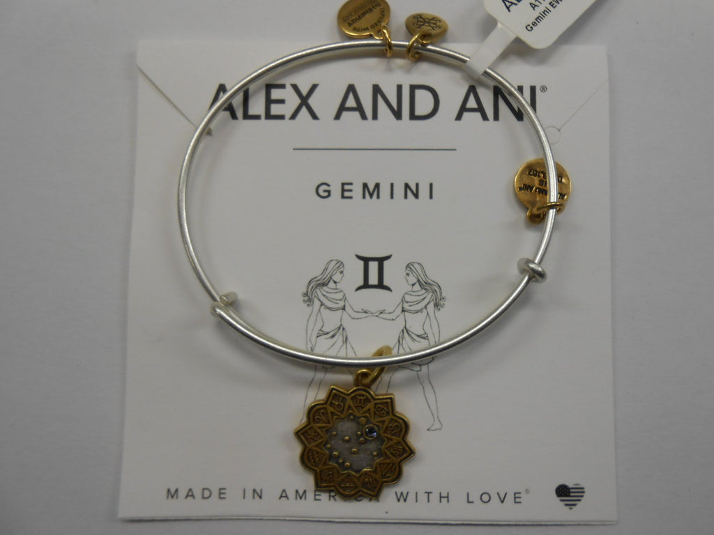 Alex and Ani Gemini Two Tone Bangle Bracelet NWTBC