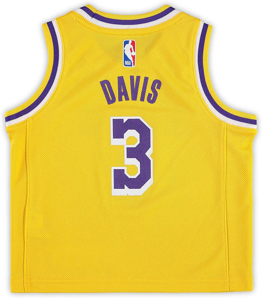 Anthony Davis Los Angeles Lakers #3 Infants Toddler Yellow Icon Edition Jersey (2T)