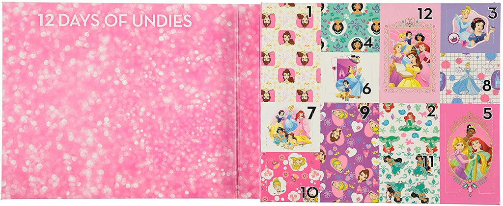 Disney Girls' Princess 12 Days Un-Boxing' Panty Giftbox
