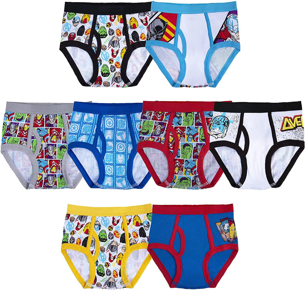 Disney Mickey Mouse Boys Underwear - 8-Pack Toddler/Little Kid/Big Kid Size Briefs Kids Roadster