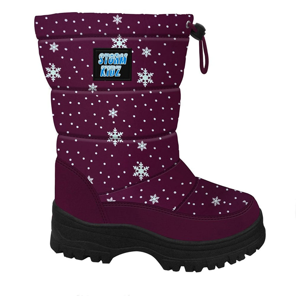 Storm Kidz Girls Cold Weather Snow Boot Puffy (Toddler/Little Kid/Big Kid) Many Colors