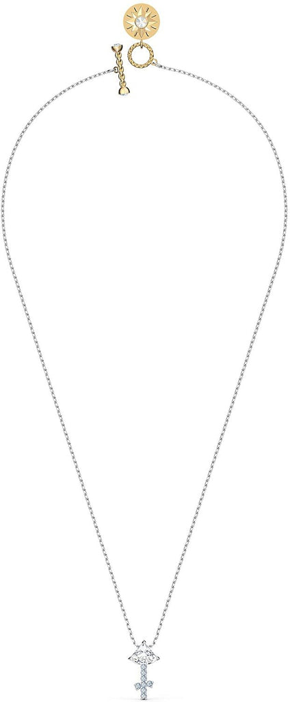 SWAROVSKI Women's All Zodiac Symbols Crystal Pendant, Mixed Metal Finish, Clear White Crystal Necklace Jewelry Collection