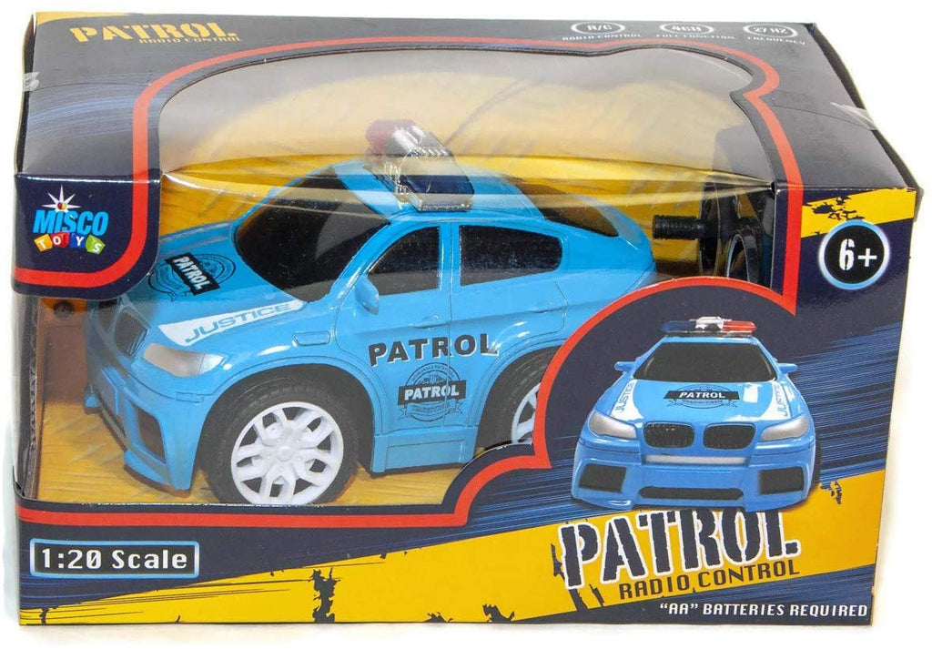 Remote Control Car Fire Chief Or Police Patrol Electric Sport Vehicle 1:20 Scale