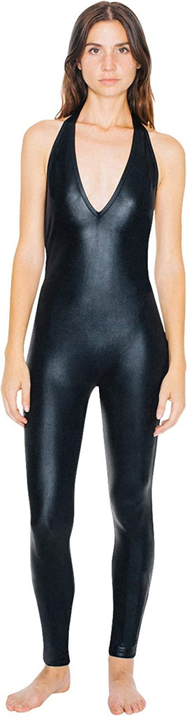 American Apparel Women's Metallic Halter Catsuit