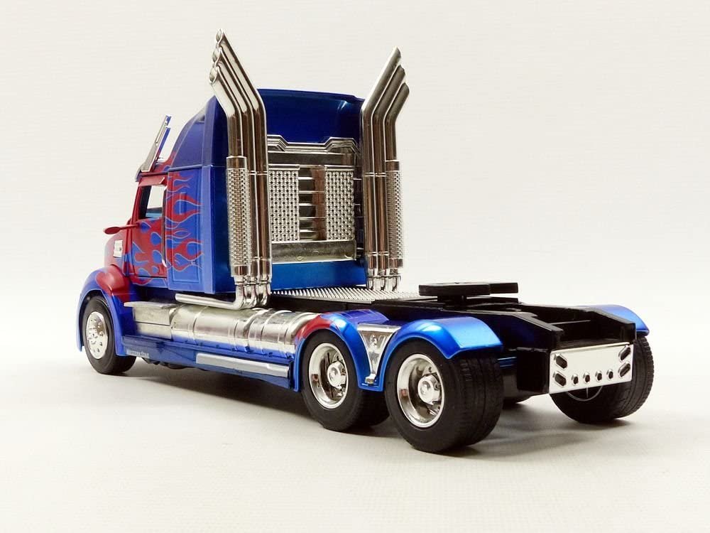 Jada Toys Metals Transformers Optimus Prime 1:24 Diecast Vehicle Blue and Red