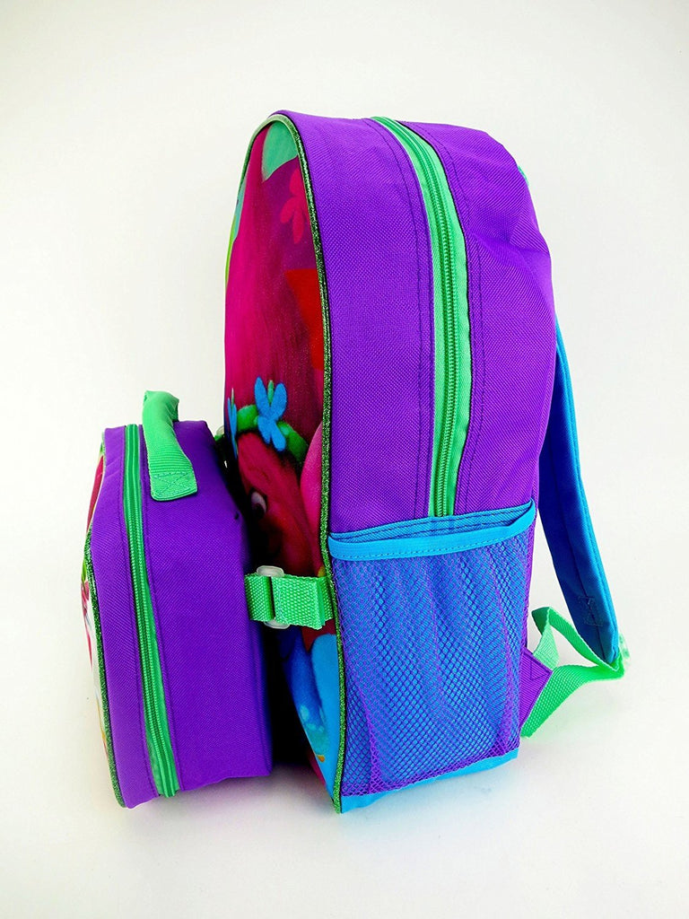 Dreamworks Trolls Movie Poppy Cooper Childrens Backpack with Front Zipper Pocket