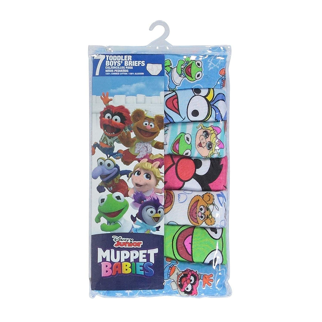 Muppet Babies Boys 7-Pack Underwear Briefs Toddler Little Kid Infant Baby Piggy Kermit Animal Gonzo