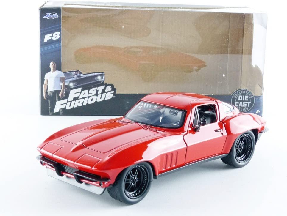 Fast & Furious 1:24 Letty's 1966 Chevy Corvette Die-cast Car, Toys for Kids and Adults