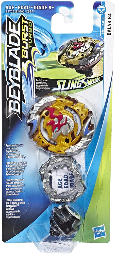 BEYBLADE Burst Turbo Slingshock Balar B4 Single Battling Top, Right-Spin Attack Type, Age 8+