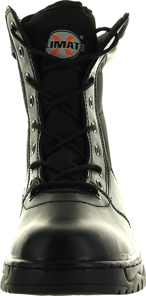 Mens 1009Bl Tactical Boots Black Side Zipper 8" Combat Military Swat Work Shoes (11.5 D(M) US)