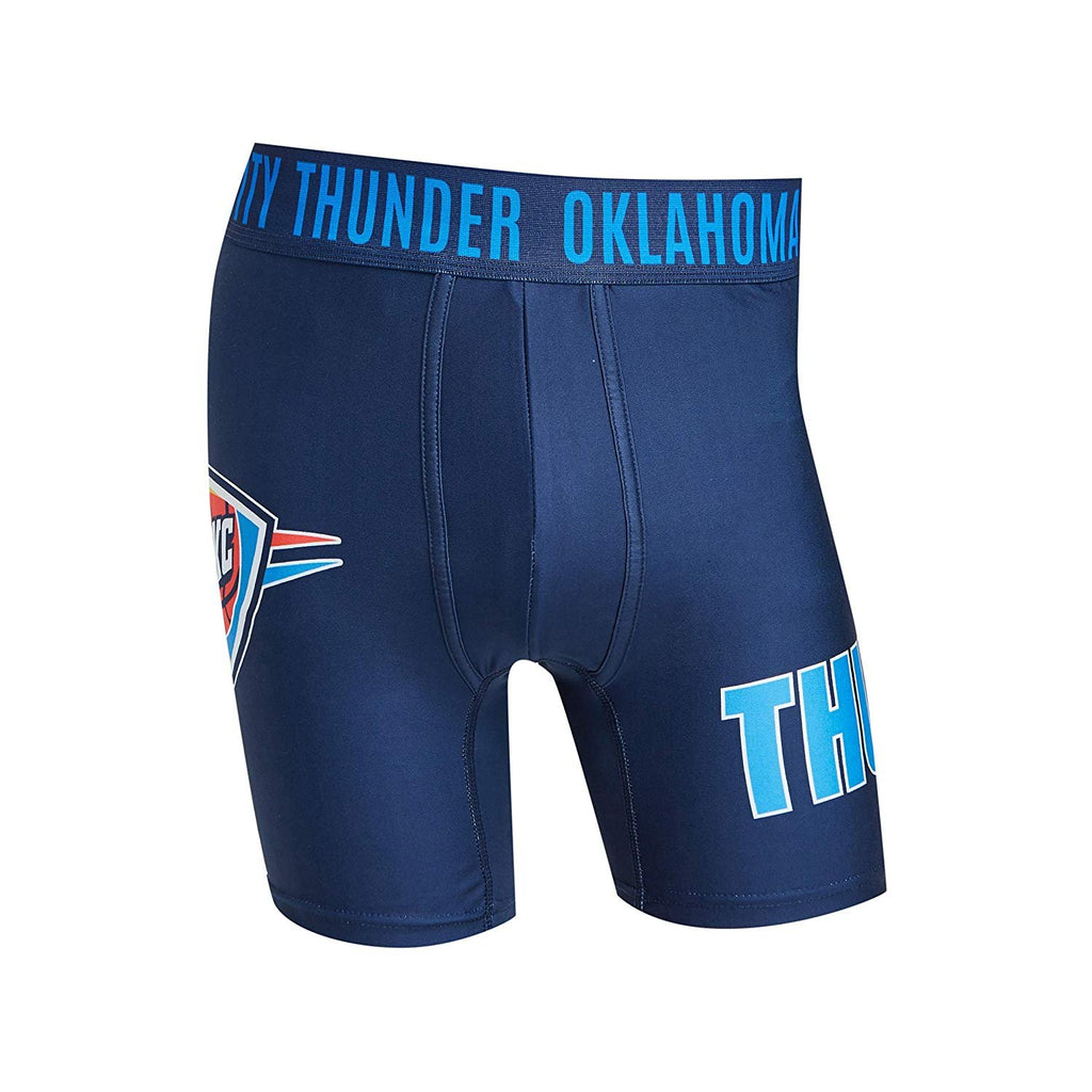 Oklahoma City Thunder Mens Boxer Briefs - NBA Sublimation Performance Active Underwear Sizes M-2X Polyester/Spandex