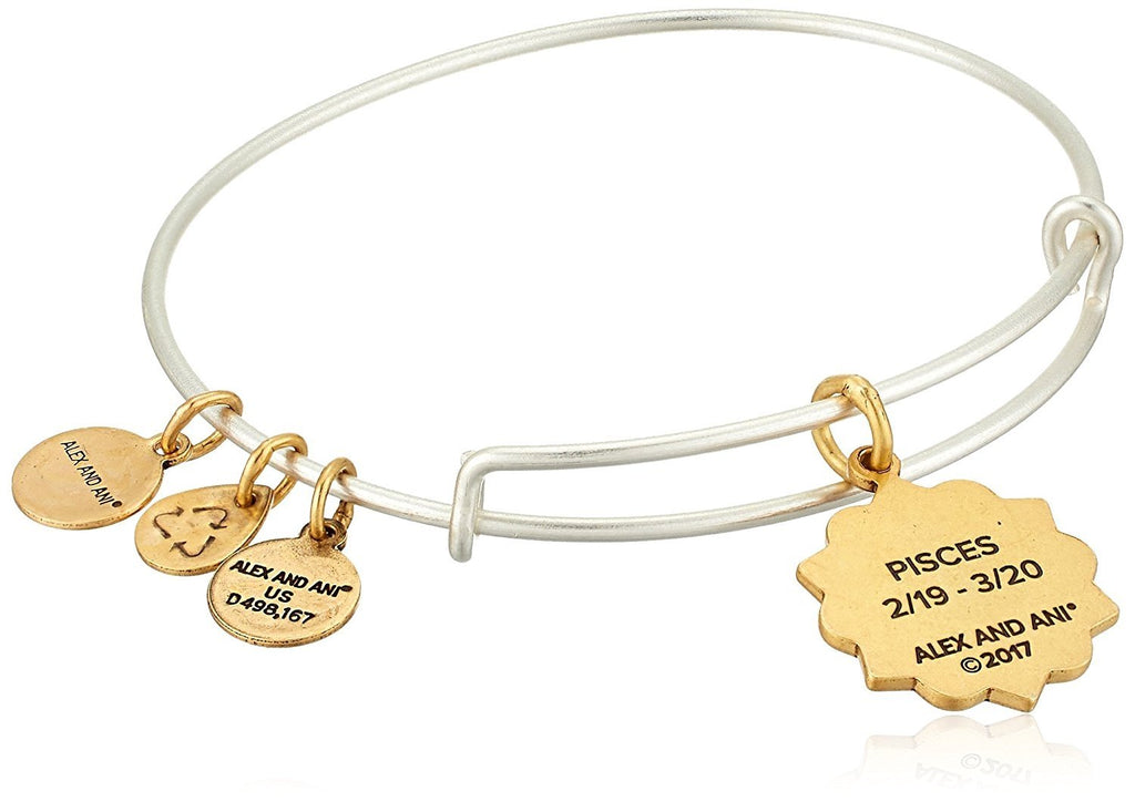 Alex and Ani Pisces Two Tone Bangle Bracelet NWTBC