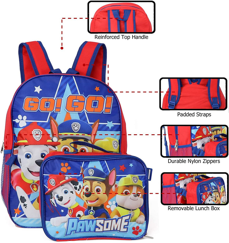 Nickelodeon Paw Patrol Backpack Lunchbag Set