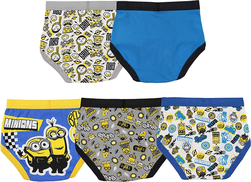 Minions Boys' Underwear Multipacks, DM 5pk Brief, 4