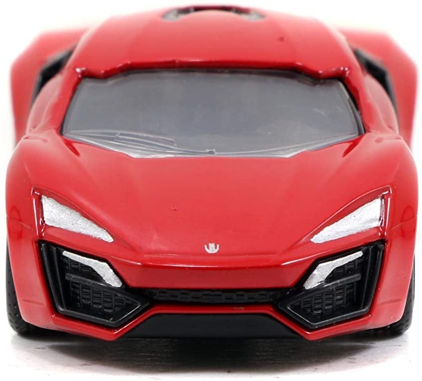 Jada Toys Fast & Furious 1:55 Lykan Hypersport Build N' Collect Die-cast Model Kit, Toys for Kids and Adults, Red