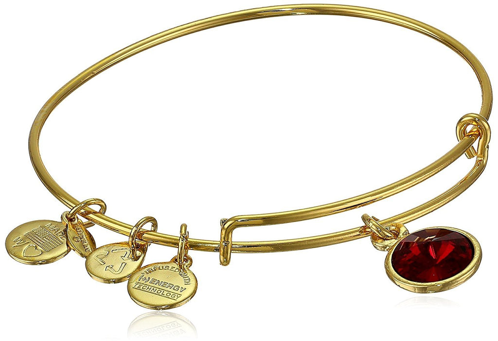 Alex and Ani Bangle Bar Imitation Birthstone Bangle Bracelet, 2.75"