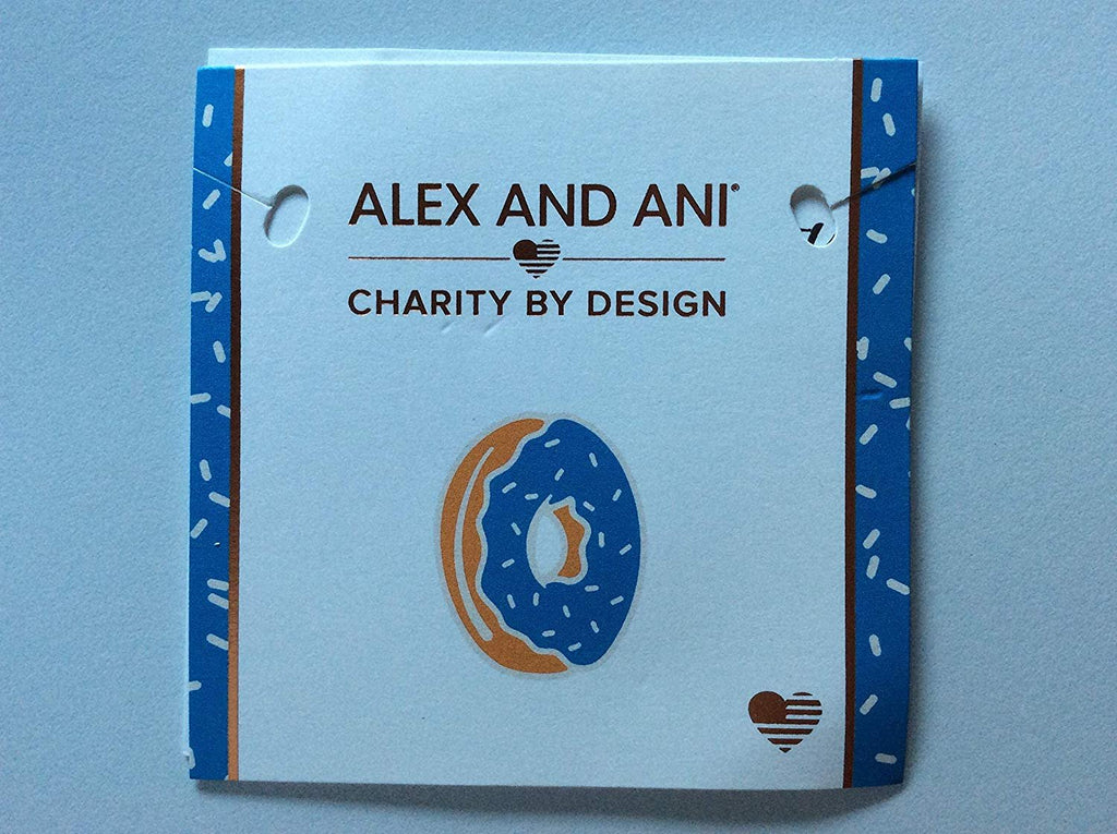 Alex and Ani Donut Bangle Bracelet Shiny Rose Tag Box Card