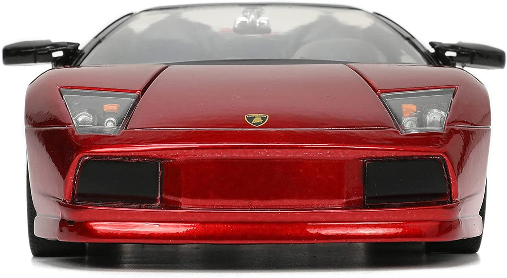 Jada Toys Hyper-Spec 1:24 Lamborghini Murcielago Roadster Die-cast Car Red, Toys for Kids and Adults