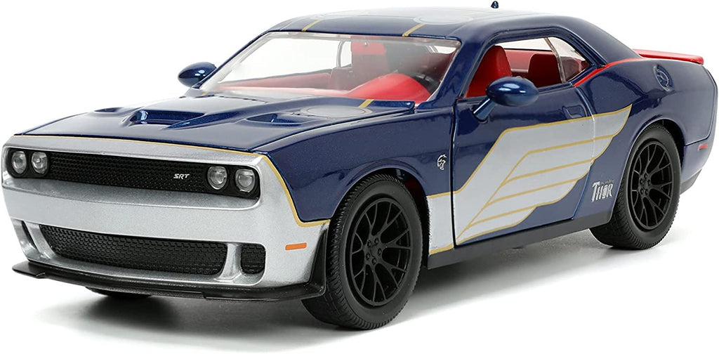 Marvel 2015 Dodge Challenger SRT Hellcat Die-cast Car w/ 2.75" Thor Figure, Toys for Kids and Adults
