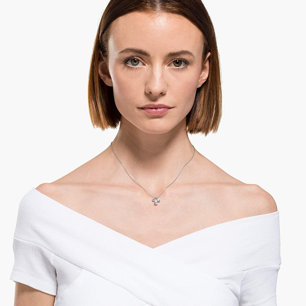 SWAROVSKI Women's Attract Pear Rhodium Plated Crystal Jewelry Collection