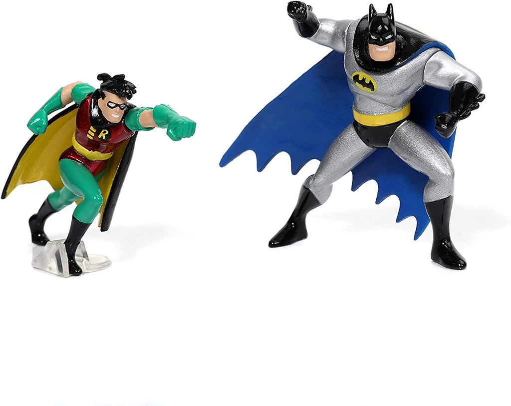 Jada Toys DC Comics Batman The Animated Series Diorama Scene 2.75" 4-Pack Die-cast Collectible Figurines, Toys for Kids and Adults