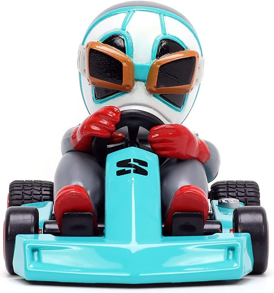 Jada Toys Fart Karts Cool Wipes Pull Back Car, 3.5” Toys for Kids Ages 6+ (32789)