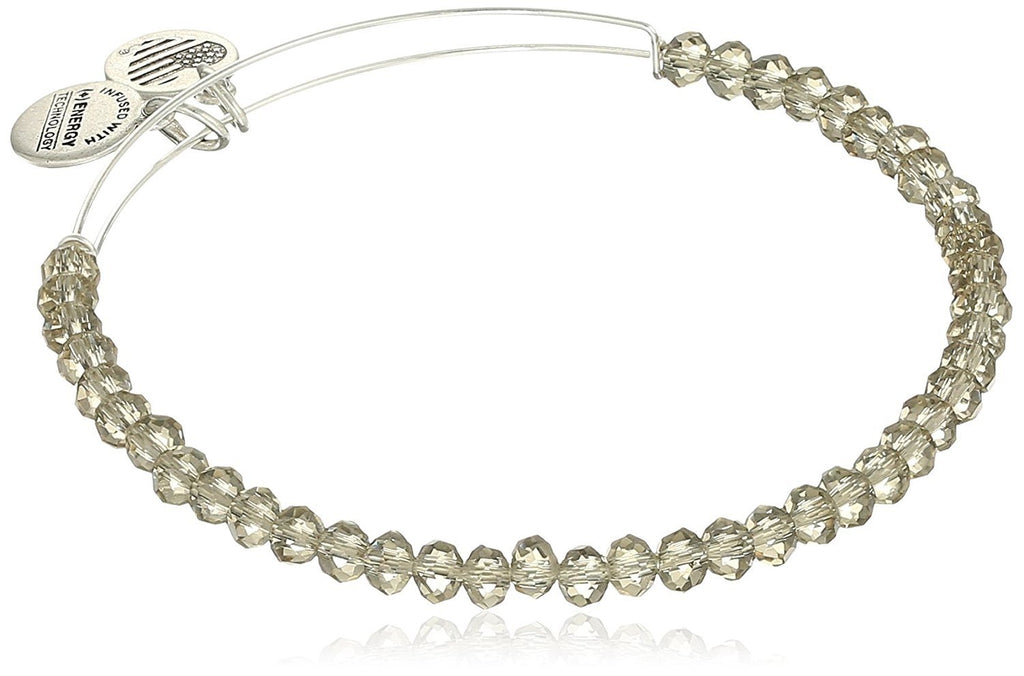 Alex and Ani Brilliance Bead Crescent Moon Blush/Shinny Bracelet