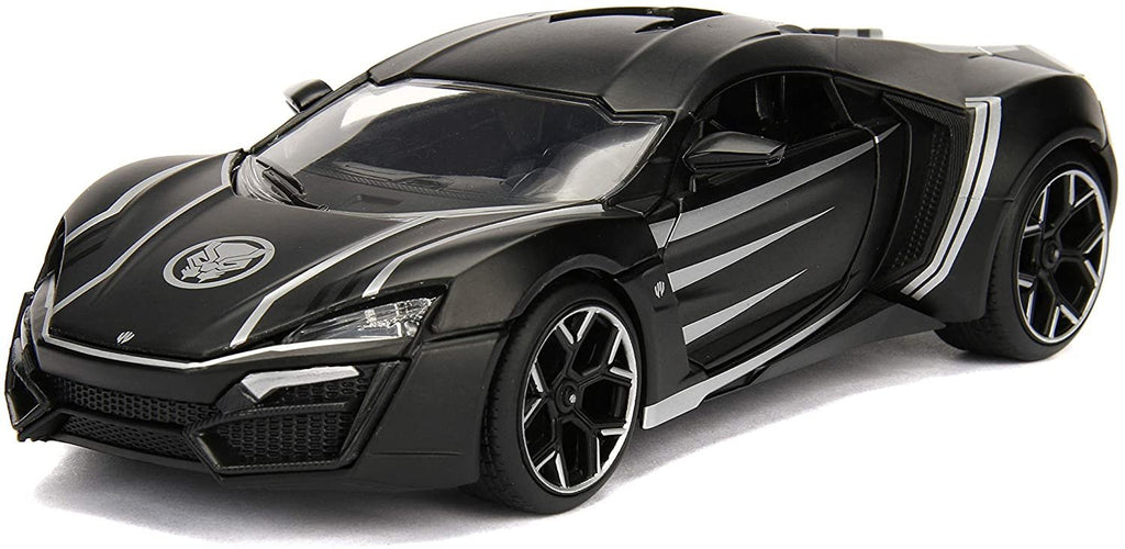 Jada Toys Marvel Black Panther & W Motors Lykan Hypersport DIE-CAST Car, 1: 24 Scale Vehicle & 2.75" Collectible Metal Figurine