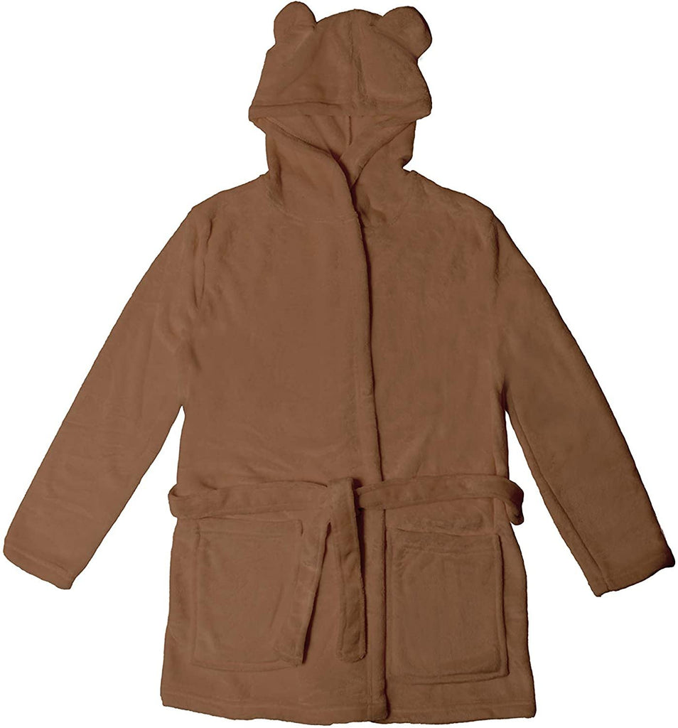 essie Womens Hooded Plush Robe - Bathrobe Soft Warm Cozy Fun Ears