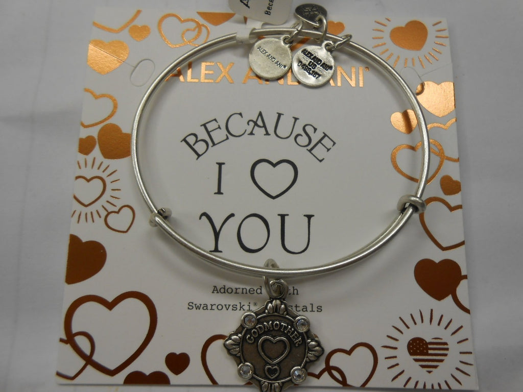 Alex and Ani Womens Because I Love You Godmother III Bangle