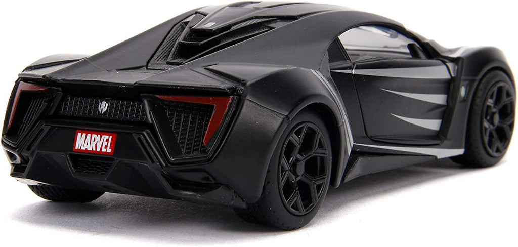 Jada Toys Metals Die-Cast Avengers W Motors Lykan HyperSport, 1:32 Scale Die-Cast Vehicle Black (JA30302)