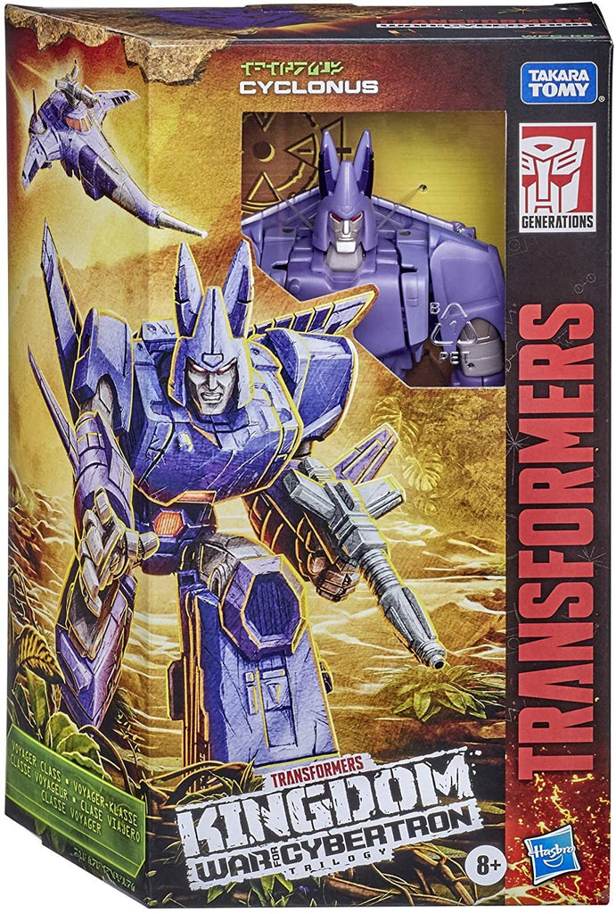 Transformers Toys Generations War for Cybertron: Kingdom Voyager WFC-K9 Cyclonus Action Figure - Kids Ages 8 and Up, 7-inch